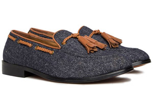 NAVY BLUE TWEED LOAFER'S